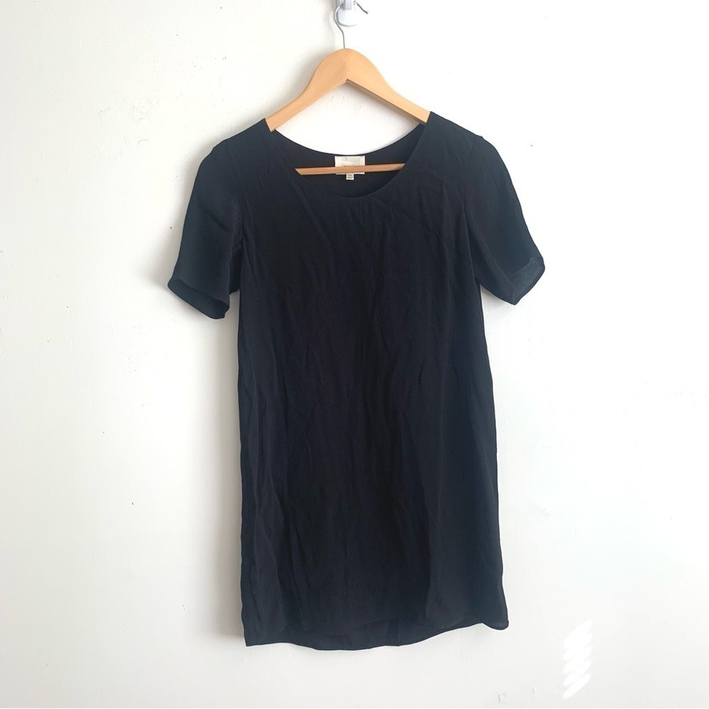 Aritzia Wilfred Free Lined Relaxed Fit Black T Shirt Dress